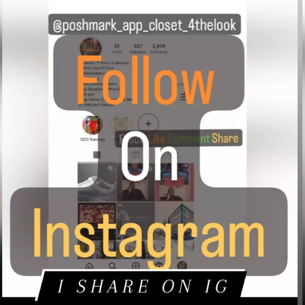 I Share On IG Follow